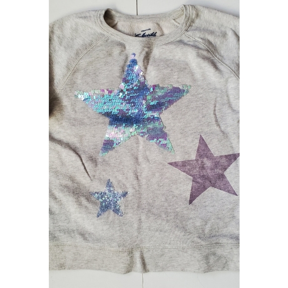 J. Crew Girls Star-Studded Sweatshirt - Picture 2 of 6